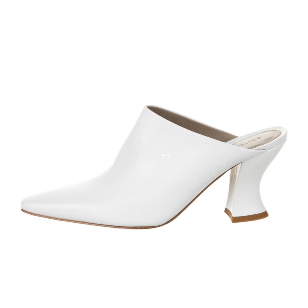 Bottega Veneta Almond 75mm Mules w/ Box